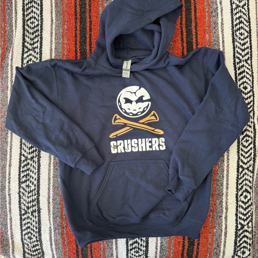 Crushers Navy Hooded Sweatshirt - Hoodie + Shortsleeved Polo kids Medium